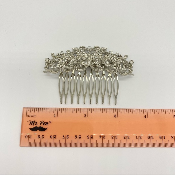 Butterfly Hair Comb with Rhinestones NWOT - Picture 4 of 6